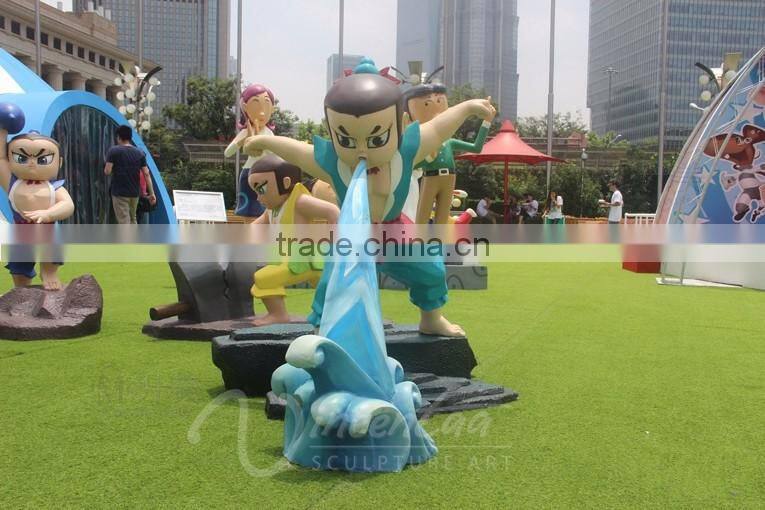 wholesale garden decoration resin crafts life size cartoon characters statue