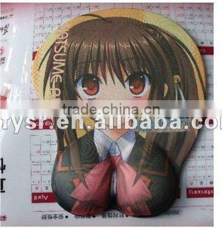 sexy breast girl gel mouse pad