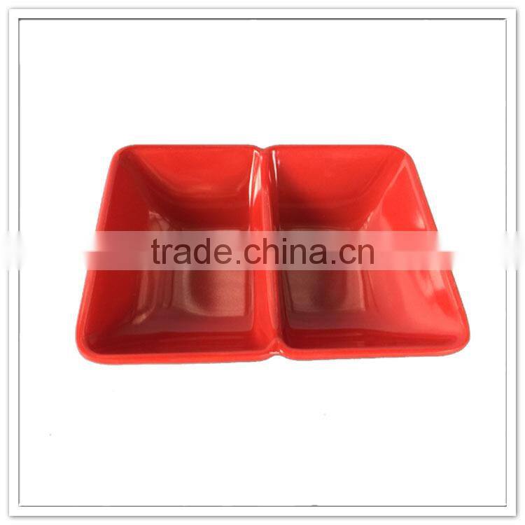 Japanese sushi divided bowl bormioli red square cheap dinner plates for restaurant