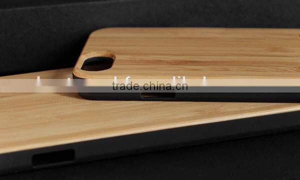 wooden case for smartphone wooden+PC case for iphone 6 PC+Wood shell
