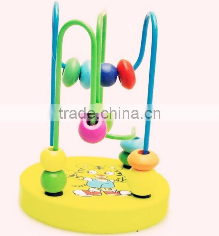 2015 Hot Children Baby Colorful plastic Mini Around Beads Educational Game Toy