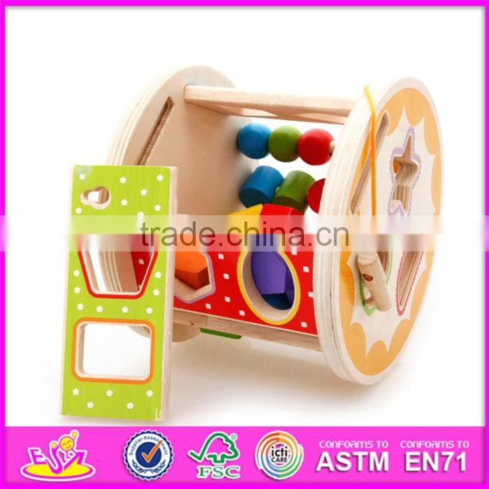 2017 new design multi-function blocks wooden shape toys for toddlers W12D066