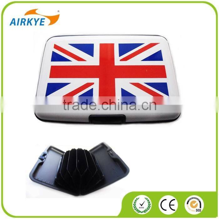 High quality RFID aluminum business credit card holder wallte
