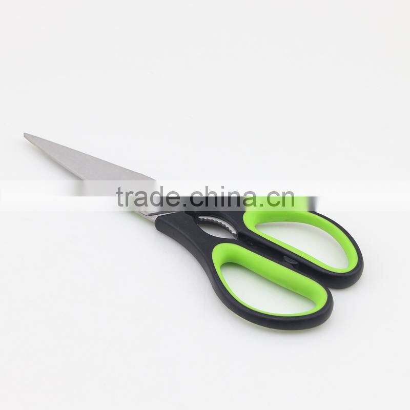 Green Handle Stainless Steel High Quality Multi Kitchen Scissors