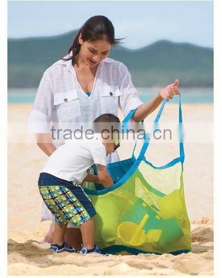 Children Shells Pouch Beach Hangbag Foldable Tote Beach Mesh Bag