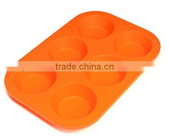 Best quality christmas items silicone 4 cup muffin pan