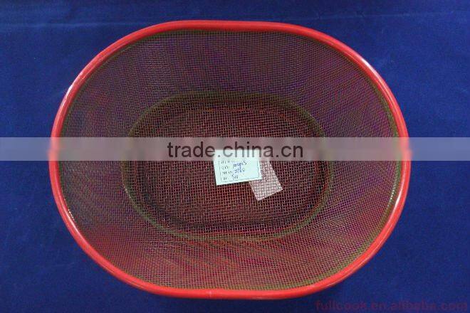 Colorful oval shape food basket, fruit basket, vegetable basket w/stander