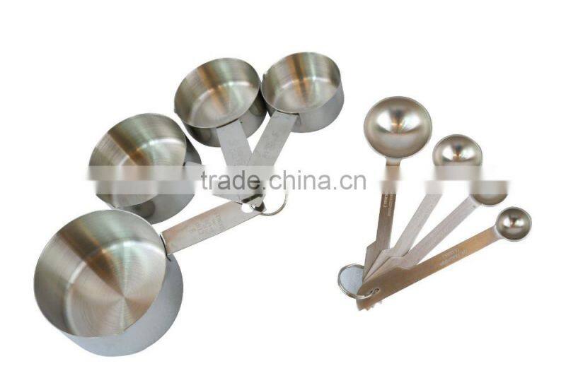 8 pcs Stainless Steel Measuring Cup and Spoon Set