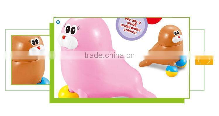 New product battery operated set musical cartoon seal toy
