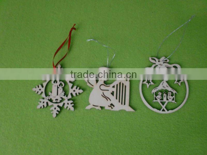 Die cut christmas wood Laser key Craft