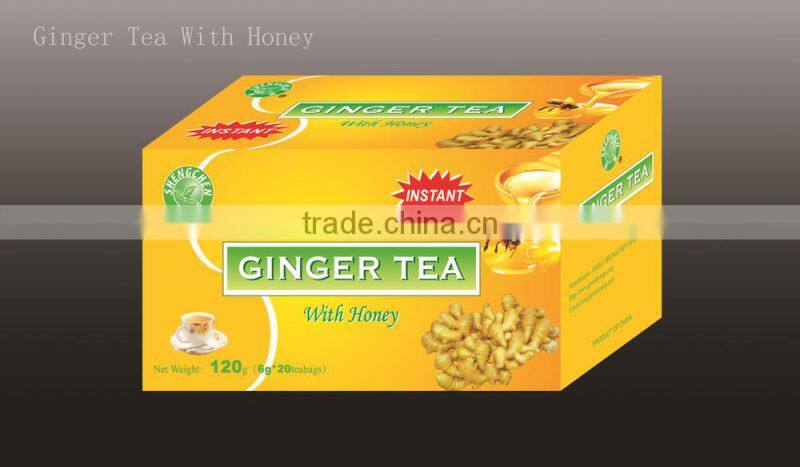 Instant Ginger Tea With Honey Teabag--Natural Honey and Ginger, tea drink, good taste