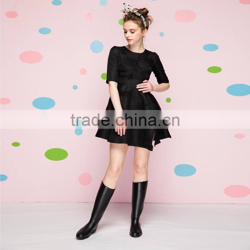 PVC upper EVA insole footbed waterproof classic horse riding luxury europe style outdoor use tall boot women wellies