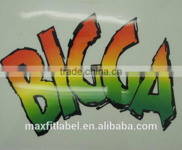 cheap T-shirt logo print colorful plastisol heat transfer