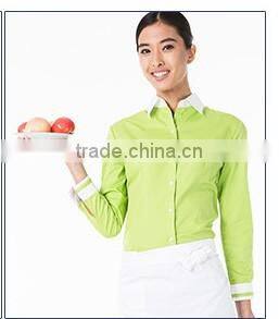 Bulk White Color Restaurant Waiter/Waitress Uniform