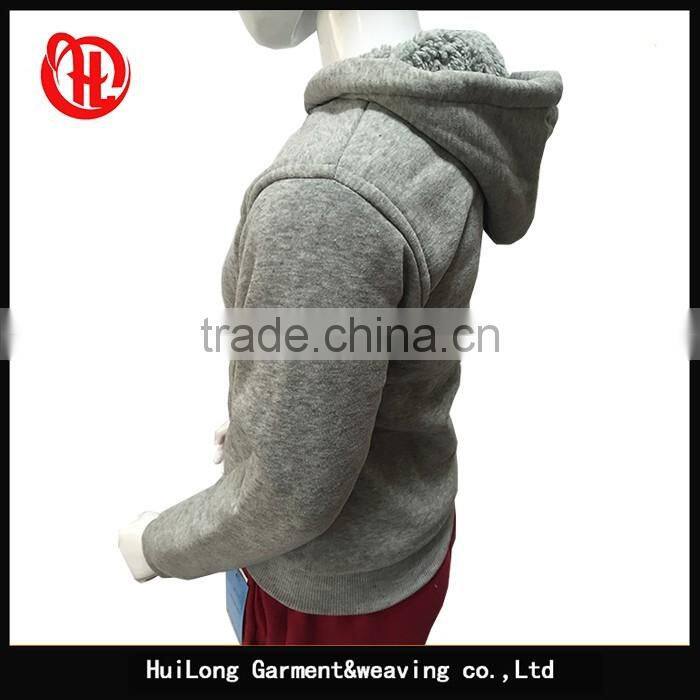 long sleeve winter polyester hoodies children sports suit
