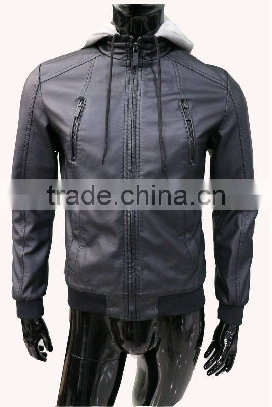 2016 Top fashion Italian jacket mens leather blazer