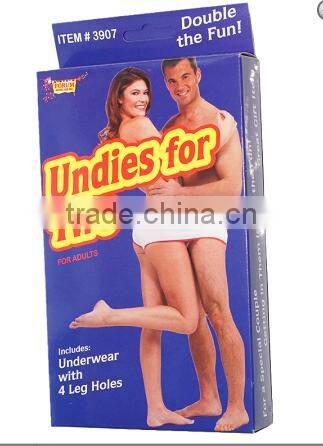 Fundies Underwear Undies for two Gag Gift Novelty Bachelor Bachelorette NEW