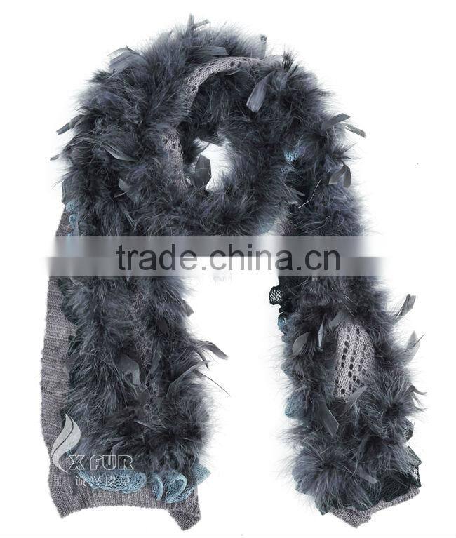 CX-S-69 Women Fashion Winter Scarf 2017 Turkey Fur Scarf Factory China