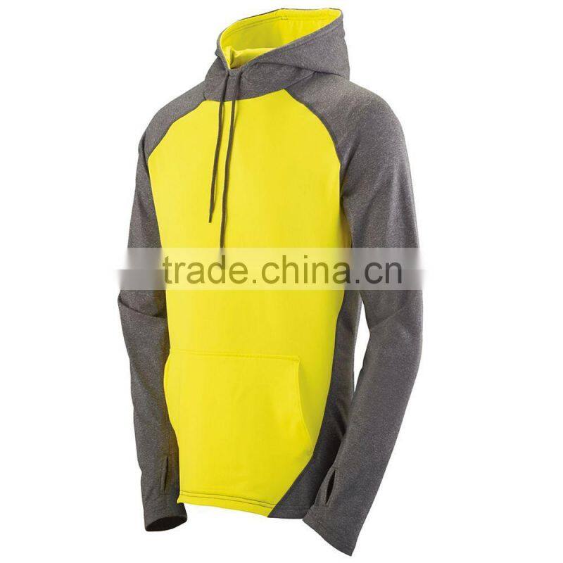 Autumn Style Custom Hoody Multi Color Front Pouch Pocket Athletic Hoodies Soft Brushed Back Poly/Spandex 4-Way Stretch