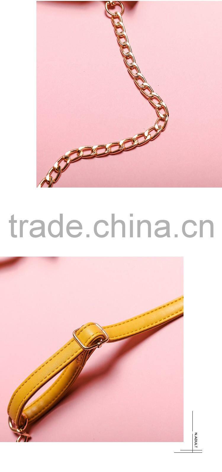 Cute Women Bag Baby Girl Mini Shoulder Cross Body Chain Bags black yellow white young girls bags