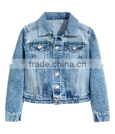 China factory kids denim jacket for girls