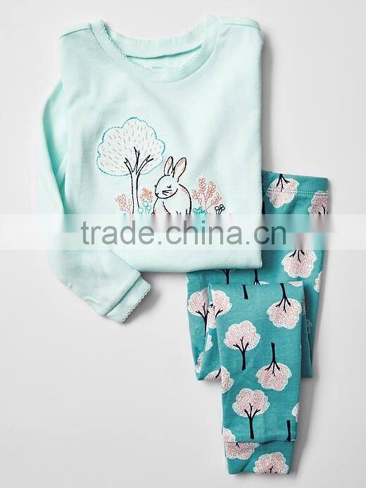 Love Embroidered pajamas for kids
