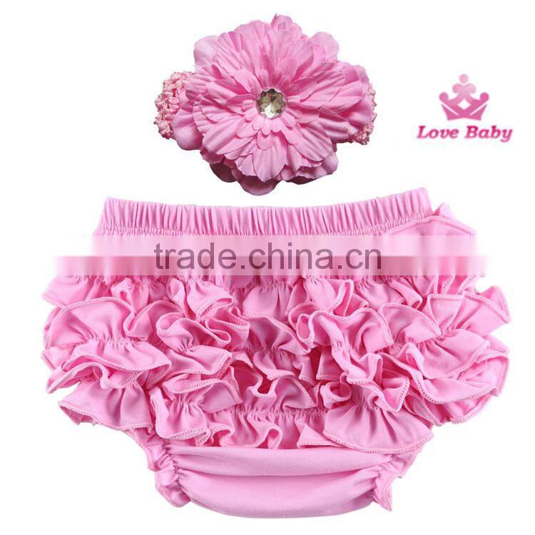 Princess Baby Girls Cute Bloomers Ruffle PP Pants Shorts Bow Nappy Diaper Cover 1-3Y LBS5052508