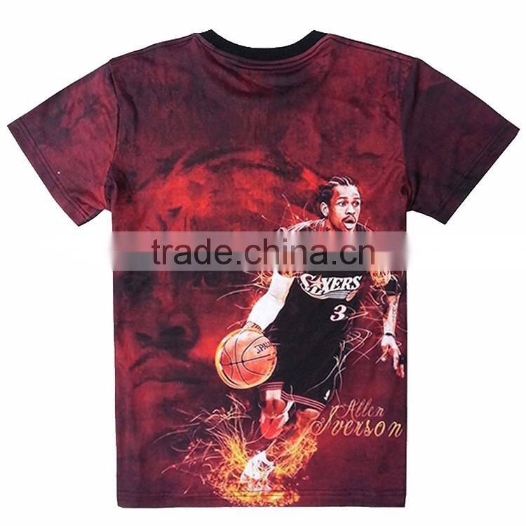 Factory Direct Price Men's Wholesale Cheap Polyester Sublimation Sport T Shirt