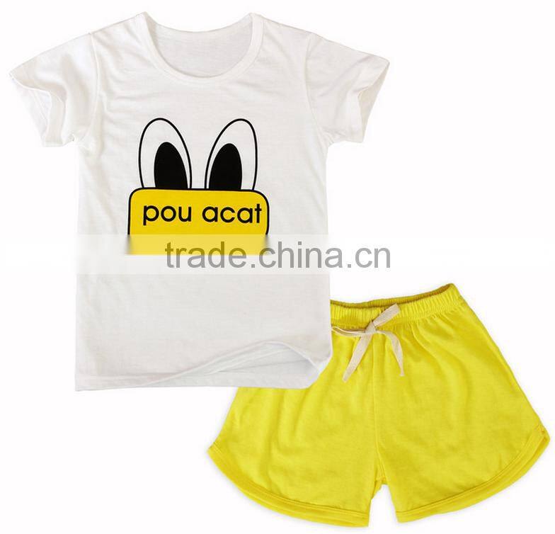 Customize Design Kids Summer Clothes Short Sleeve Children T-shirt With Cartoon Printing