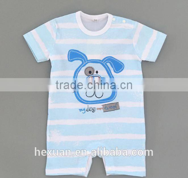wholesale summer cotton baby clothes short sleeve newborn baby romper