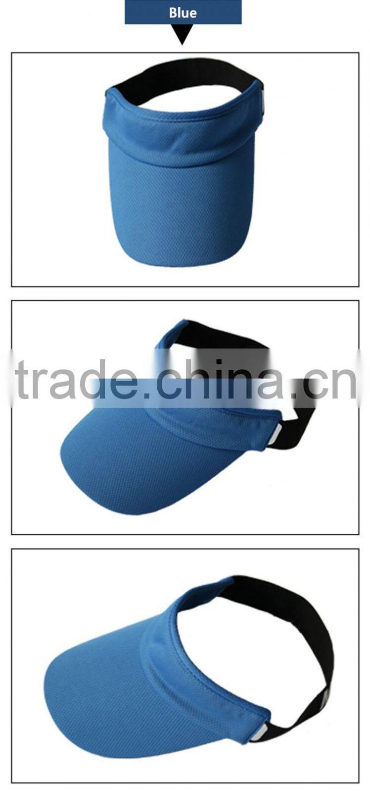 2016Durable Water-Repellent Fabric Sports Visor Cap~Golf Running Hiking Fishing Running Fitness Hat~7 colors~Accept Custom
