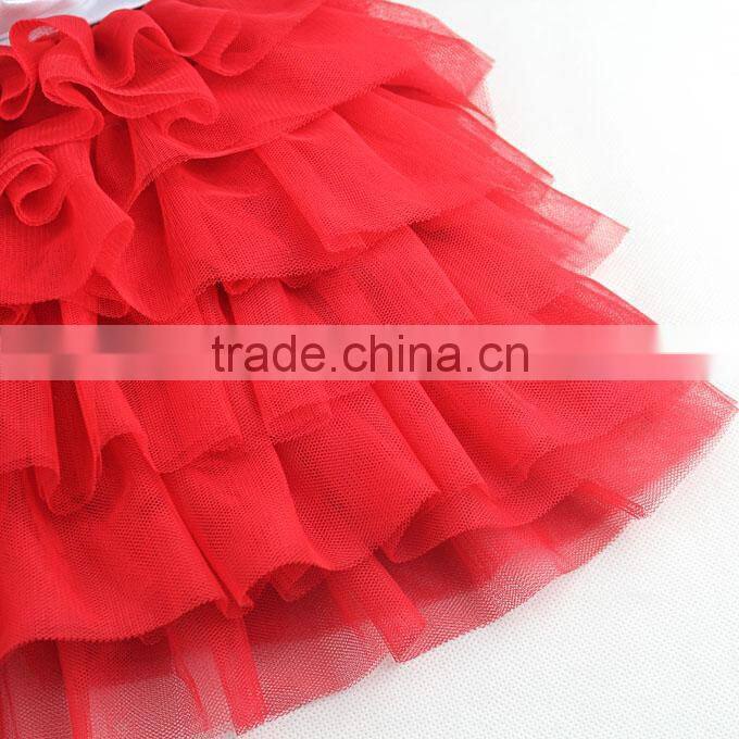 Girls Party Dresses Red Baby Kids Halloween Chiffon Princess Dress With Bow Children Hot Seller GD30828-7