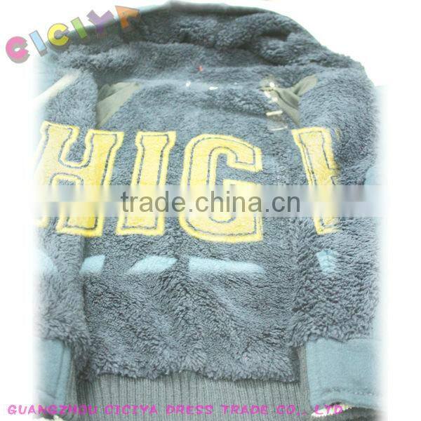 Boys winter knitting hoody jacket