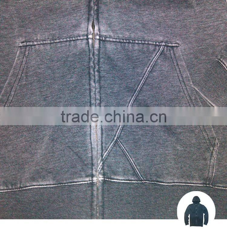 stone washed disressed bulk zip blank hoodies