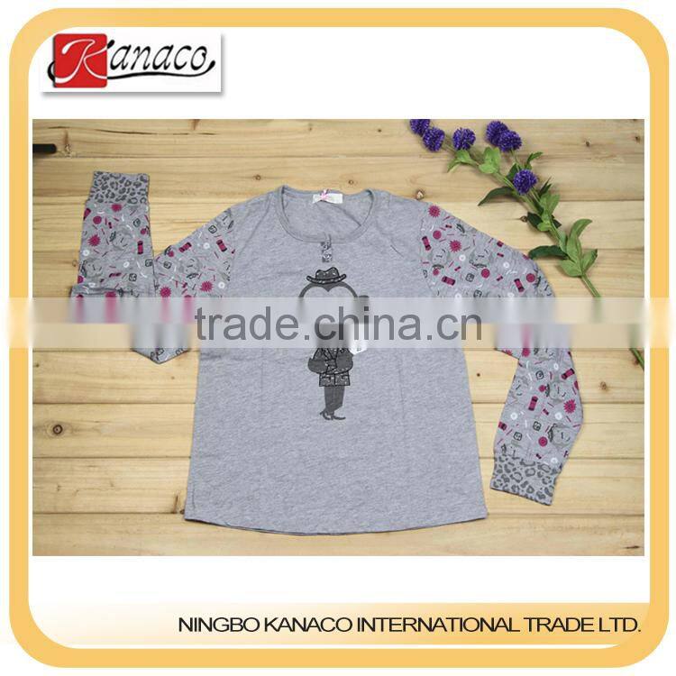 High quality cheap custom photo girls sleepwear