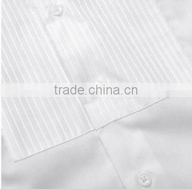 2016 men's slim fit long sleeve white wedding dress tuxedo shirt