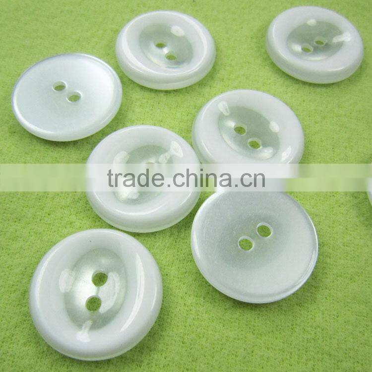 Fast delivery shell button 2holes pearl resinic button