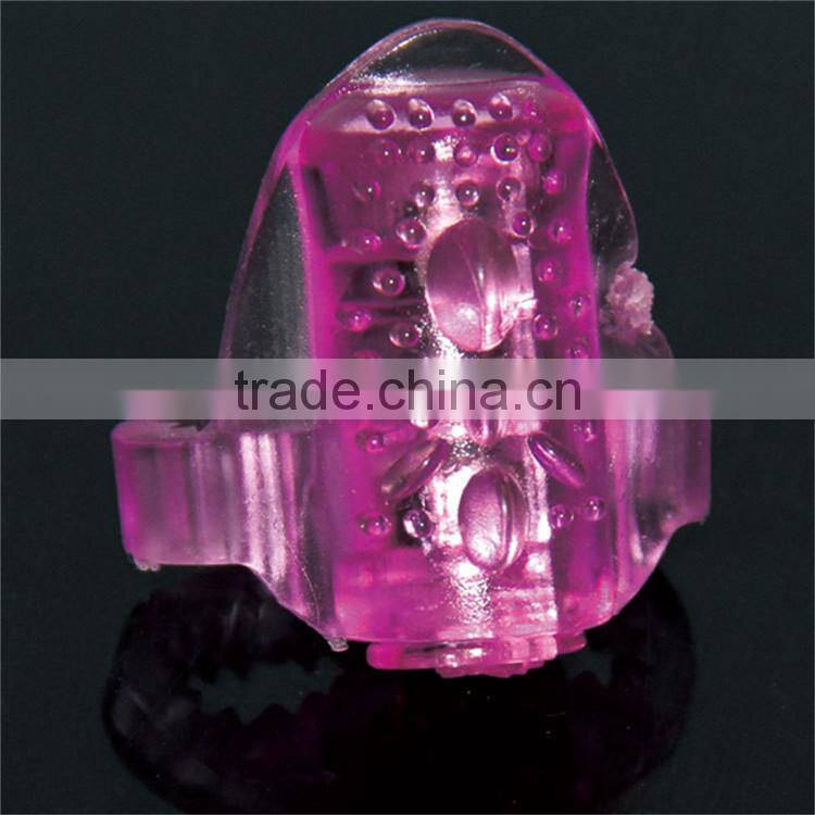 Lesbian Vibrating Sleeve Finger Vibrator Sex Toy for women