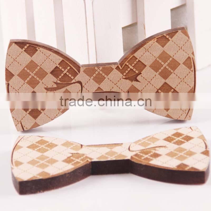 Wooden Bow Tie Novelty Men's Gifts Wood Wedding Wood Tuxed Bowtie Necktie