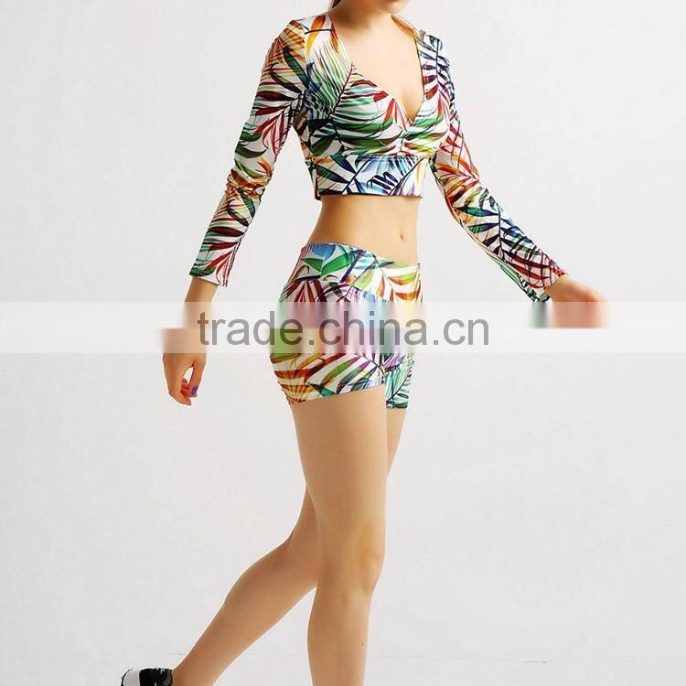 Women's Active Sports Workout Yoga Clothes Tracksuit Set