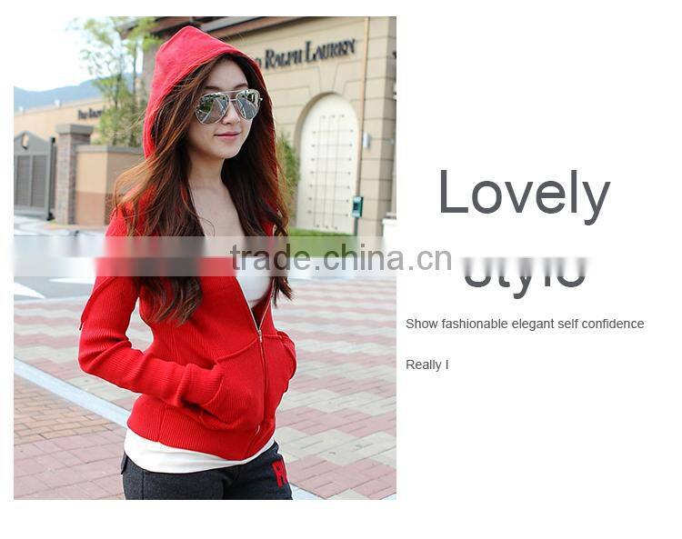 Custom Women Clothes Casual Thin Fleece Zipper Hoodies Coats,Wholesale Fashion Embroidery and Printed Zipper Hoodies for Women