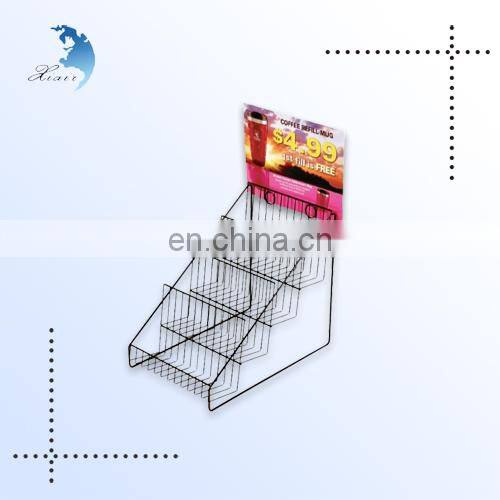 2014 new high quality acrylic light box advertising metal display rack