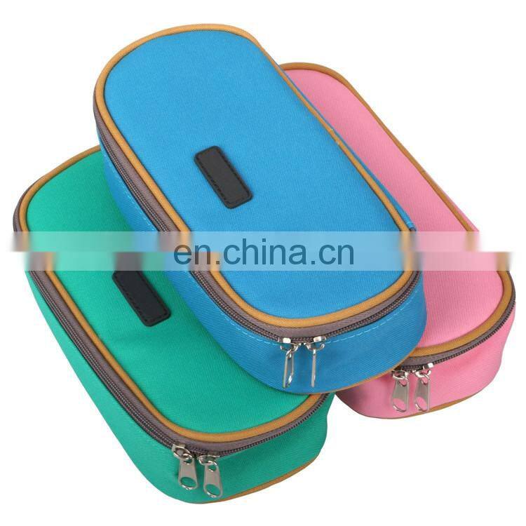 Canvas Student Pen Pencil Case Pencil Organizer Bag Card Pouch