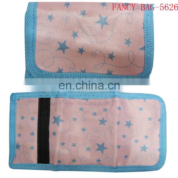 New cheap 2-folded personized wallets for girl