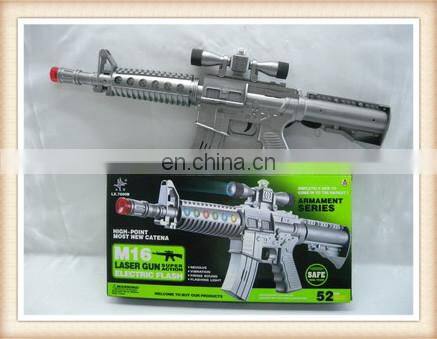 electric flashing plastic fireworks toy gun