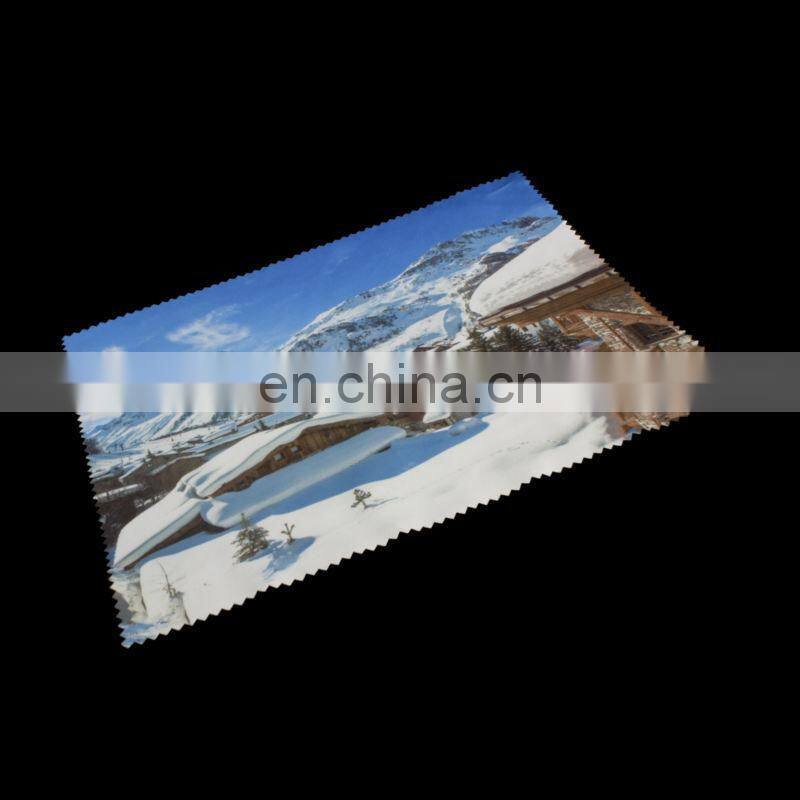 customised silk screen printing microfiber cleaning cloth