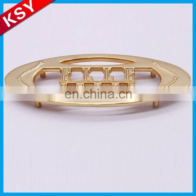 Hot sell metal furniture hardware accessories clothing labels with engraved logo