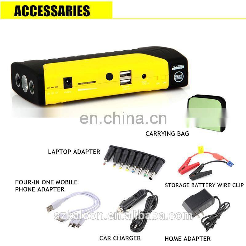 12V 16800MAH doube USB output car engine start power bank