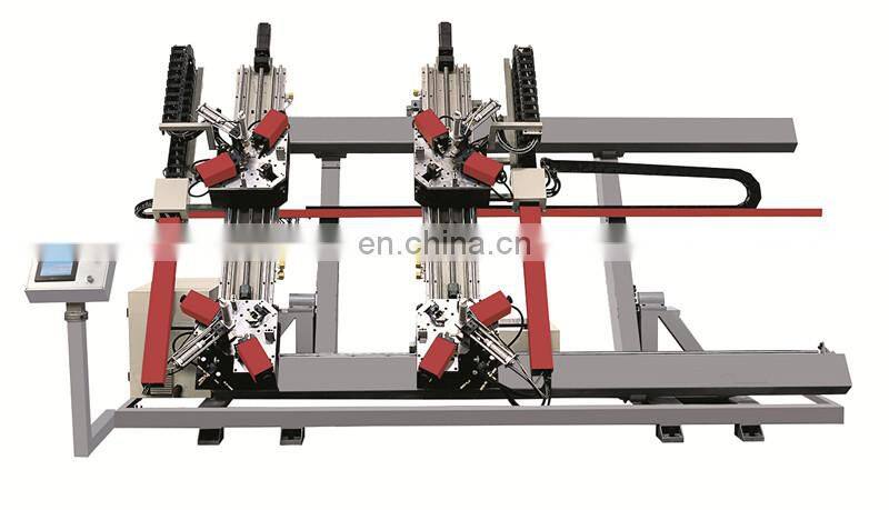 CNC four corner crimping machine for aluminum window door making