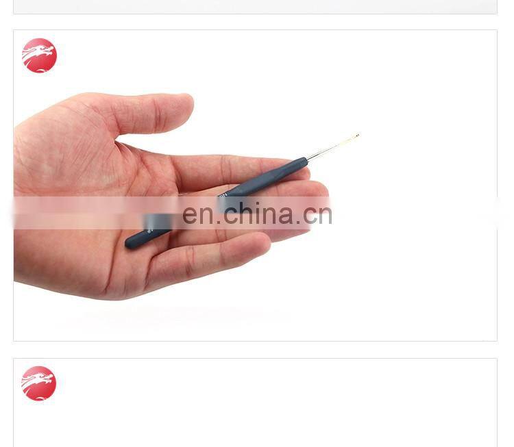 13 Muti-color aluminium crochet hook set knitting needle with rubber all size